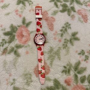 Strawberry and Stripe Watch